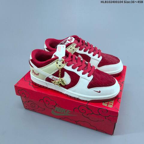 Nike Dunk SB Low Off White Red Black EU 36-45 Skate Shoe - Unisex (BS-62236)