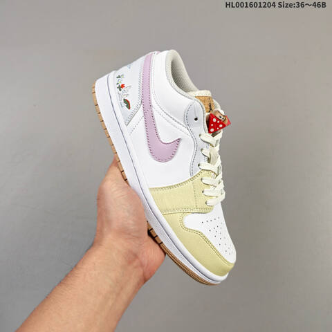 Air Jordan 1 Low Mushroom AIR JORDAN 1 Aj1 Lifestyle (BS-67538)
