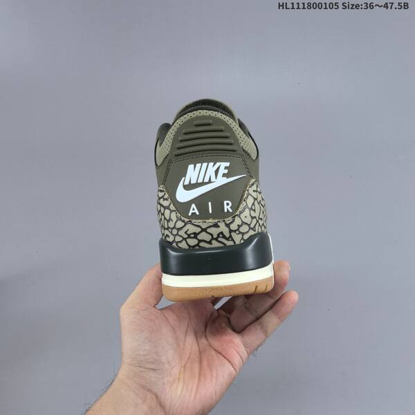 Jordan Air Jordan 3 Retro olive green black white gum 36 47 5 basketball lifestyle