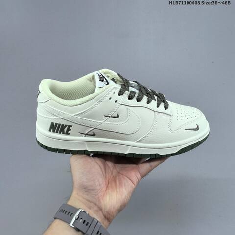 Nike Dunk Low Off White Dark Green EU 36-46 Skate Shoe - Unisex (BS-60895)