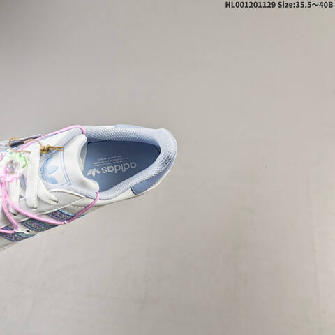 Adidas Superstar 2 White Light Blue Pink Purple Green EU 35 5-40 Skate Shoe - Unisex (BS-65398)