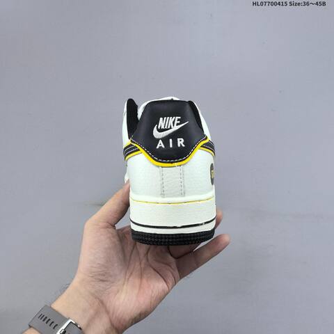 Nike Air Force 1 07 Low White Grey Black Yellow EU 36-45 Sneaker - Unisex (BS-60710)