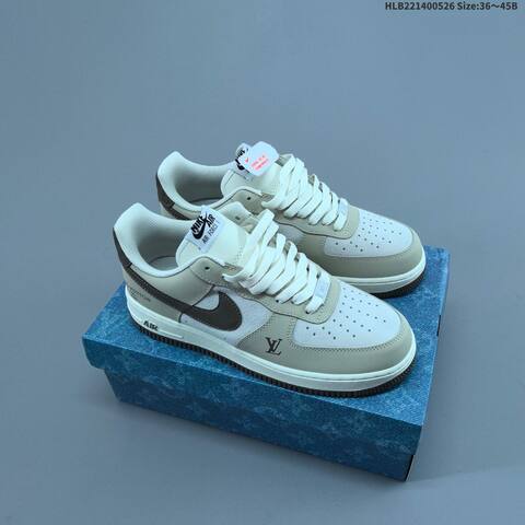 Nike Air Force 1 07 Beige White Brown Off White EU 36 45 Sneaker EU 36-45 - Unisex (BS-60117)
