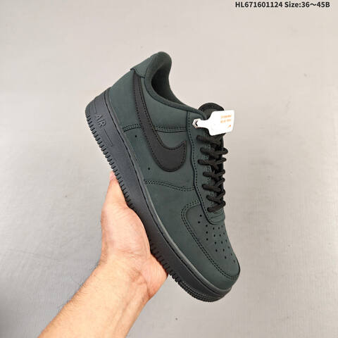 Nike Air Force 1 07 LV8 CJ9179-001 Dark Green Black EU 36-45 Sneaker - Unisex (BS-63118)