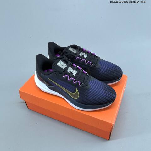 Nike Air Zoom Winflo 9 White Purple Yellow Black EU 36-39 Running Shoe - Women's (BS-60707)