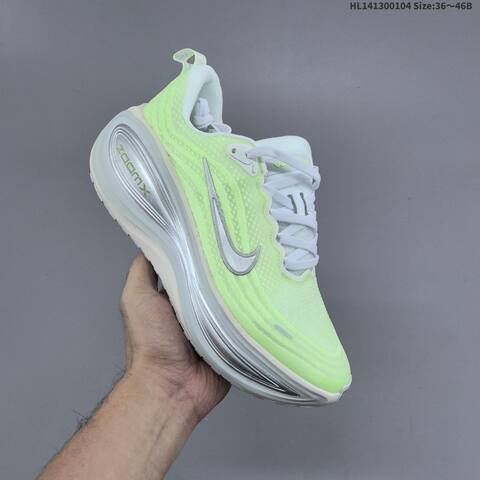 Nike Vomero Plus ReactX Air Zoom Neon Green White Silver EU 36-46 Running Shoe - Unisex (BS-62243)