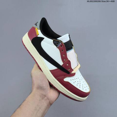 Union LA x Travis Scott x Air Jordan 1 Low UN x AIR JORDAN AJ1 Lifestyle (BS-66687)