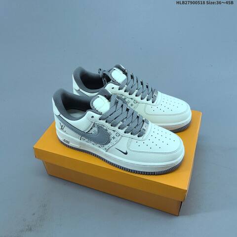 Nike Air Force 1 07 Low Off White Black Grey EU 36-45 Sneaker - Unisex (BS-60285)