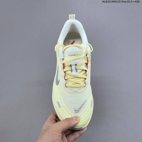 Nike Vomero Plus ReactX Air Zoom Pale Yellow White Grey Orange EU 35 5-42 Running Shoe - Unisex (BS-61899)
