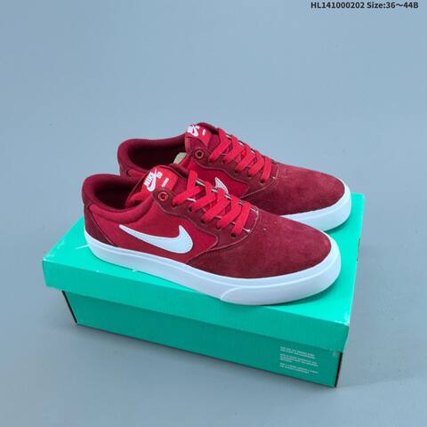 Nike SB Chron Solarsoft CD6278-006 Grey White Red EU 36-44 Skate Shoe - Unisex (BS-61583)