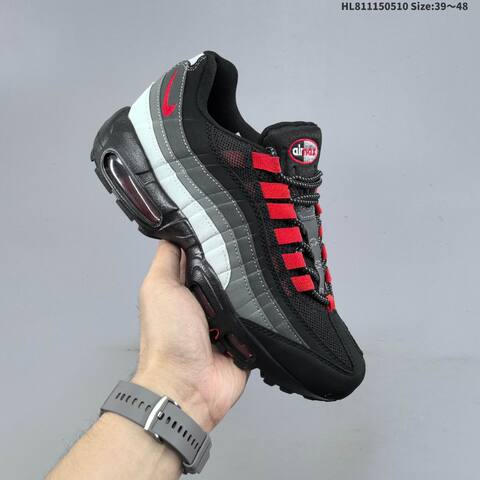 Nike Air Max 95 TT HM4803 001 Black Grey Red White EU 39-48 Running Shoe - Unisex (BS-60424)