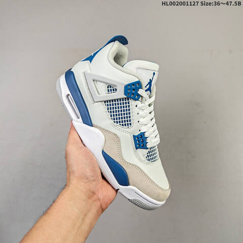 Air Jordan 4 Retro Military Blue 2024 AIR JORDAN 4 Aj4 Lifestyle (BS-67652)
