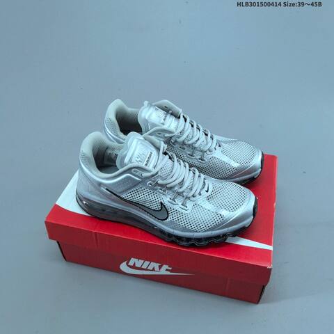 Nike Air Max 2013 Black Gold White Silver EU 39-45 Running Shoe - Unisex (BS-60754)