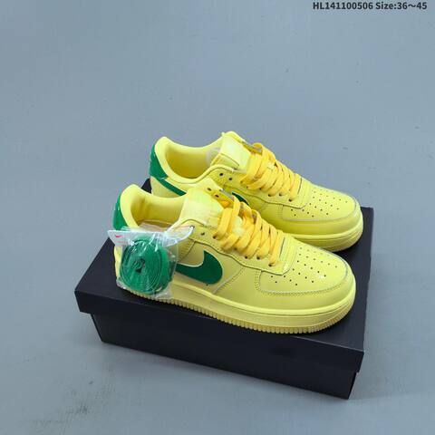 Nike Air Force 1 07 Low Yellow Green Gum EU 36-45 Sneaker - Unisex (BS-60490)