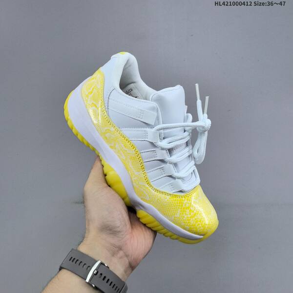Jordan Air Jordan 11 Retro Low Black/Volt Green/White and White/Yellow EU 36-47 basketball