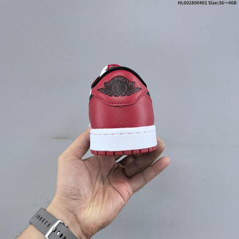 Air Jordan 1 Low OG Black Muslin Varsity Red Replica AIR JORDAN 1 Aj1 Lifestyle (BS-66369)