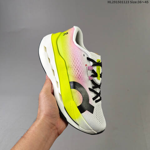 On Running Cloudboom Max 3 White Green Pink Neon Yellow Black EU 36-45 Running Shoe Running Sneakers - Unisex (BS-69780)