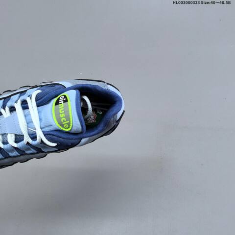 Nike Air Max 95 Light Blue Dark Blue Neon Green White Black EU 40-48 5 Running Shoe - Men's (BS-61169)