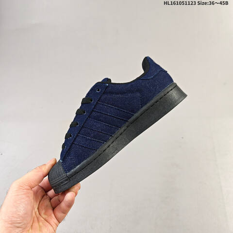 Adidas Superstar JS4018 Navy Blue Black EU 36-45 Skate Shoe - Unisex (BS-65519)