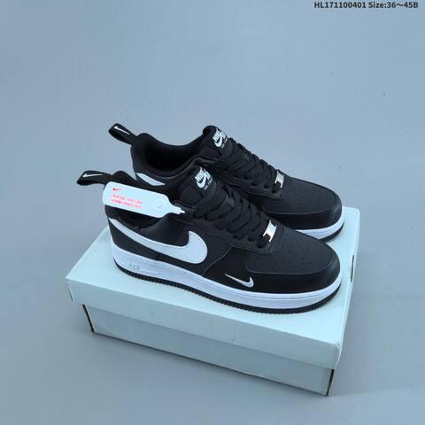 Nike Air Force 1 07 LV8 CU0952 Black White Light Pink EU 36-45 Sneaker - Unisex (BS-60990)