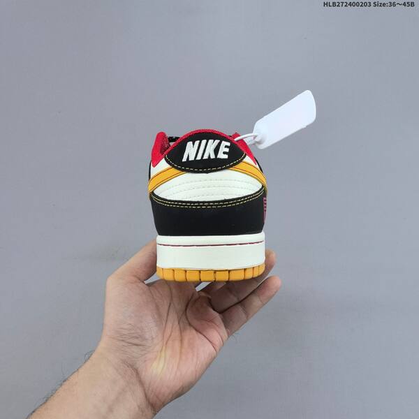 Nike SB Dunk Low Retro DIY white black red yellow gum EU 36-45 skate shoe