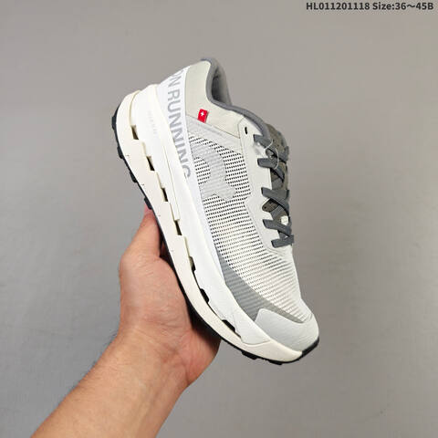 On Running Cloudultra 3 White Gray Off White Black EU 36-45 Trail Shoe Trail Running Sneakers - Unisex (BS-69805)