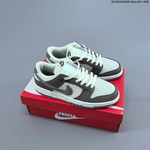 Nike Dunk Low Grey Burgundy White EU 36-46 Skate Shoe - Unisex (BS-60890)