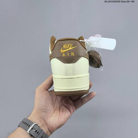 Nike Air Force 1 07 Cream White Brown EU 36-45 Sneaker - Unisex (BS-60059)