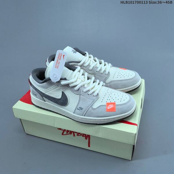 Nike Air Jordan 1 Low navy blue white gray EU 36 45 lifestyle