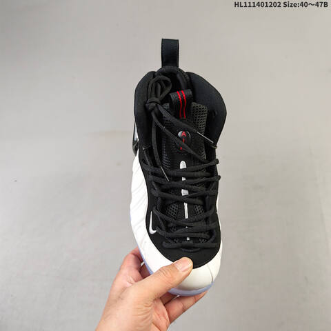 Nike Foamposite One Black Red White EU 40-47 Basketball Shoe - Men's (BS-62879)