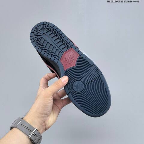 Nike Dunk SB Low Black Burgundy Dark Blue EU 36-46 Skate Shoe - Unisex (BS-60135)