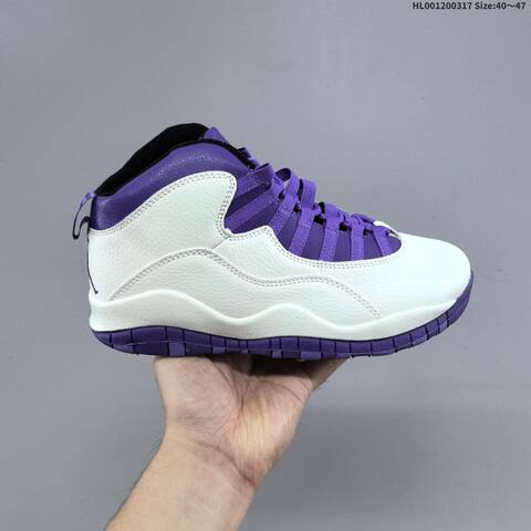 Air Jordan 10 Hydrangeas AIR JORDAN 10 Aj10 Lifestyle (BS-66522)