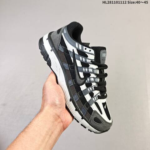 Nike P-6000 Black White Grey Silver EU 40-45 Running Shoe - Men's (BS-63829)