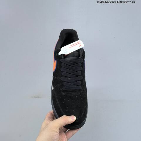 Nike Air Force 1 Low Black Orange Blue White EU 36-45 Sneaker - Unisex (BS-60872)
