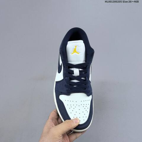 Air Jordan 1 Low Obsidian Suede AIR JORDAN 1 Aj1 Lifestyle (BS-66692)