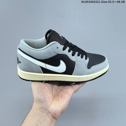 Air Jordan 1 Low Light Smoke Grey AIR JORDAN 1 Aj1 Lifestyle (BS-66486)