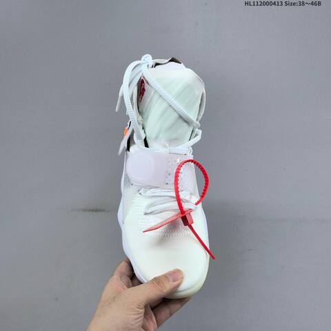 Nike React Hyperdunk Flyknit Off-White The Ten White Black Red Clear EU 38-46 Basketball Shoe - Unisex (BS-60774)