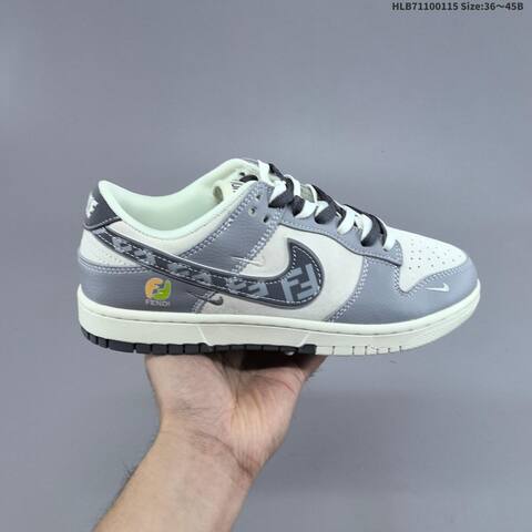 Nike Dunk Low Off White Grey EU 36-45 Skate Shoe - Unisex (BS-61976)