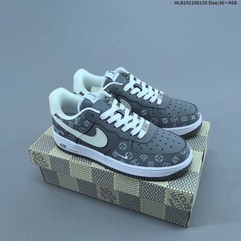 Nike Air Force 1 07 LV8 Brown White Olive EU 36-45 Sneaker - Unisex (BS-61643)