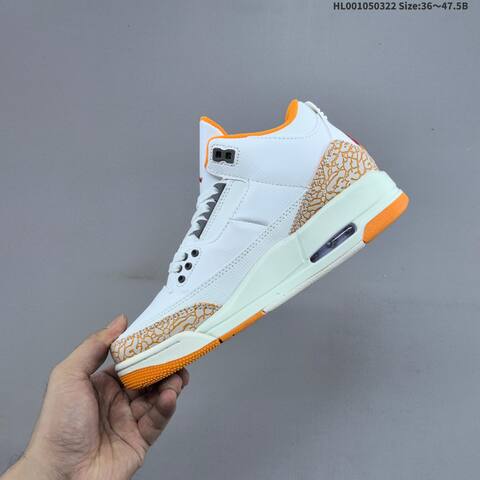 Air Jordan 3 Retro Orange Citrus AIR JORDAN 3 Aj3 Lifestyle (BS-66476)