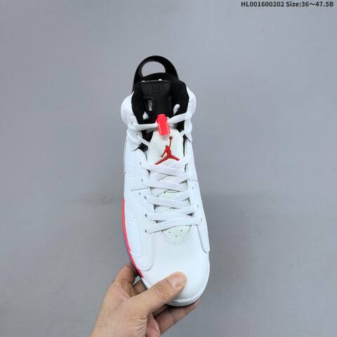 Air Jordan 6 Retro Infrared White AIR JORDAN 6 Aj6 Lifestyle (BS-66725)