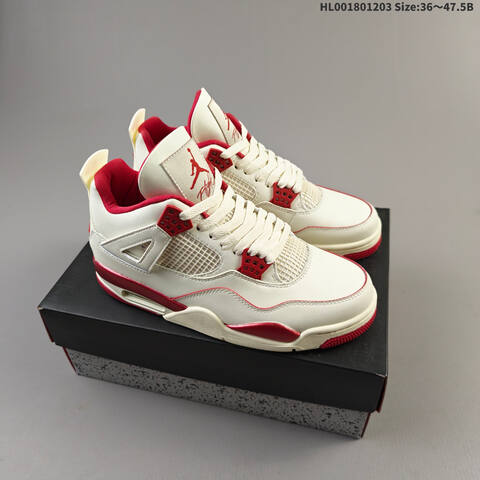 Air Jordan 4 Retro Sierra Red WMNS AIR JORDAN 4 Aj4 Lifestyle (BS-67552)
