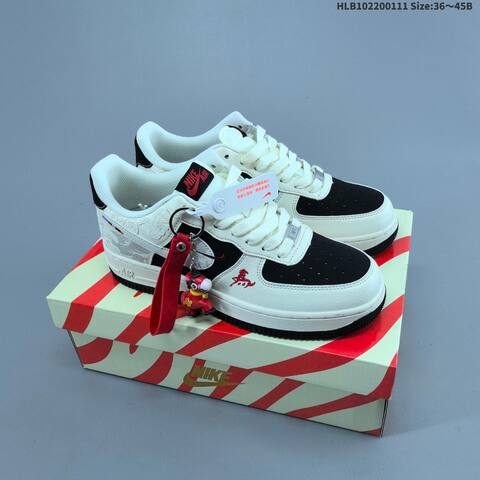 Nike Air Force 1 07 Low Off White Navy Red EU 36-45 Sneaker - Unisex (BS-62065)