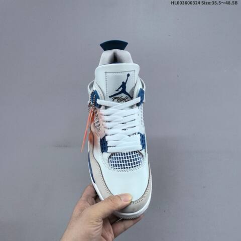 Air Jordan 4 Retro Military Blue AIR JORDAN 4 Aj4 Lifestyle (BS-66449)