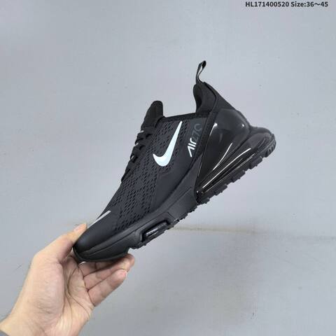 Nike Air Max 270 Flyknit Black Silver EU 36-45 Running Shoe - Unisex (BS-60241)