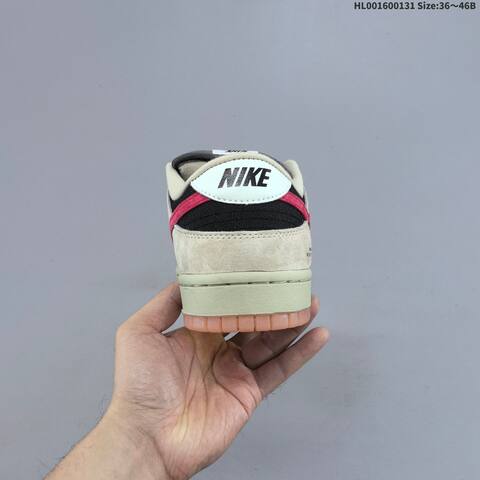 Nike SB Dunk Low Khaki Black Red Grey EU 36-46 Skate Shoe - Unisex (BS-61624)