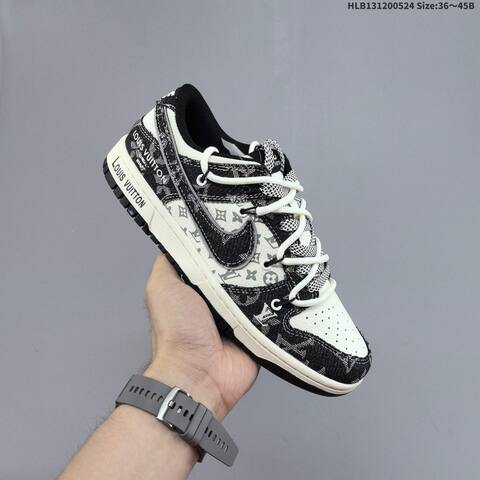 Nike Dunk SB Low Black White Light Green EU 36-45 Skate Shoe - Unisex (BS-60171)