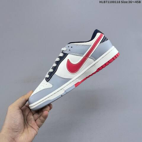 Nike Dunk Low Off White Grey Black Red Navy EU 36-45 Skate Shoe - Unisex (BS-61929)