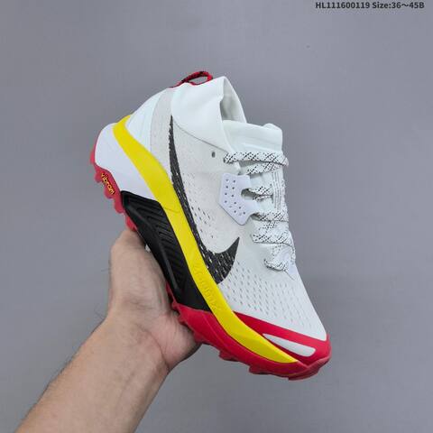 Nike ACG Zegama Trail 6 White Black Yellow Red EU 36-45 Trail Shoe - Unisex (BS-61897)