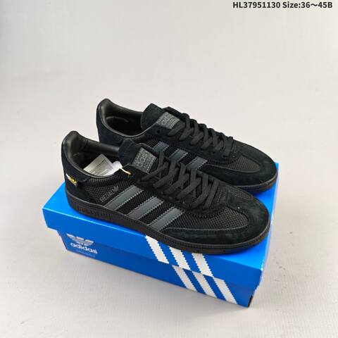 Adidas Handball Spezial Black Dark Grey Brown White Gum EU 36-45 Skate Shoe - Unisex (BS-65395)